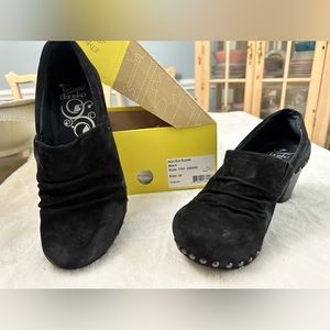 Dansko Black Suede Women's Shoes